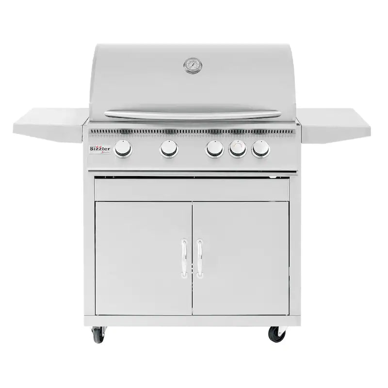 Summerset Sizzler 32-Inch 4-Burner Propane Gas Grill With Rear Infrared Burner - SIZ32-LP