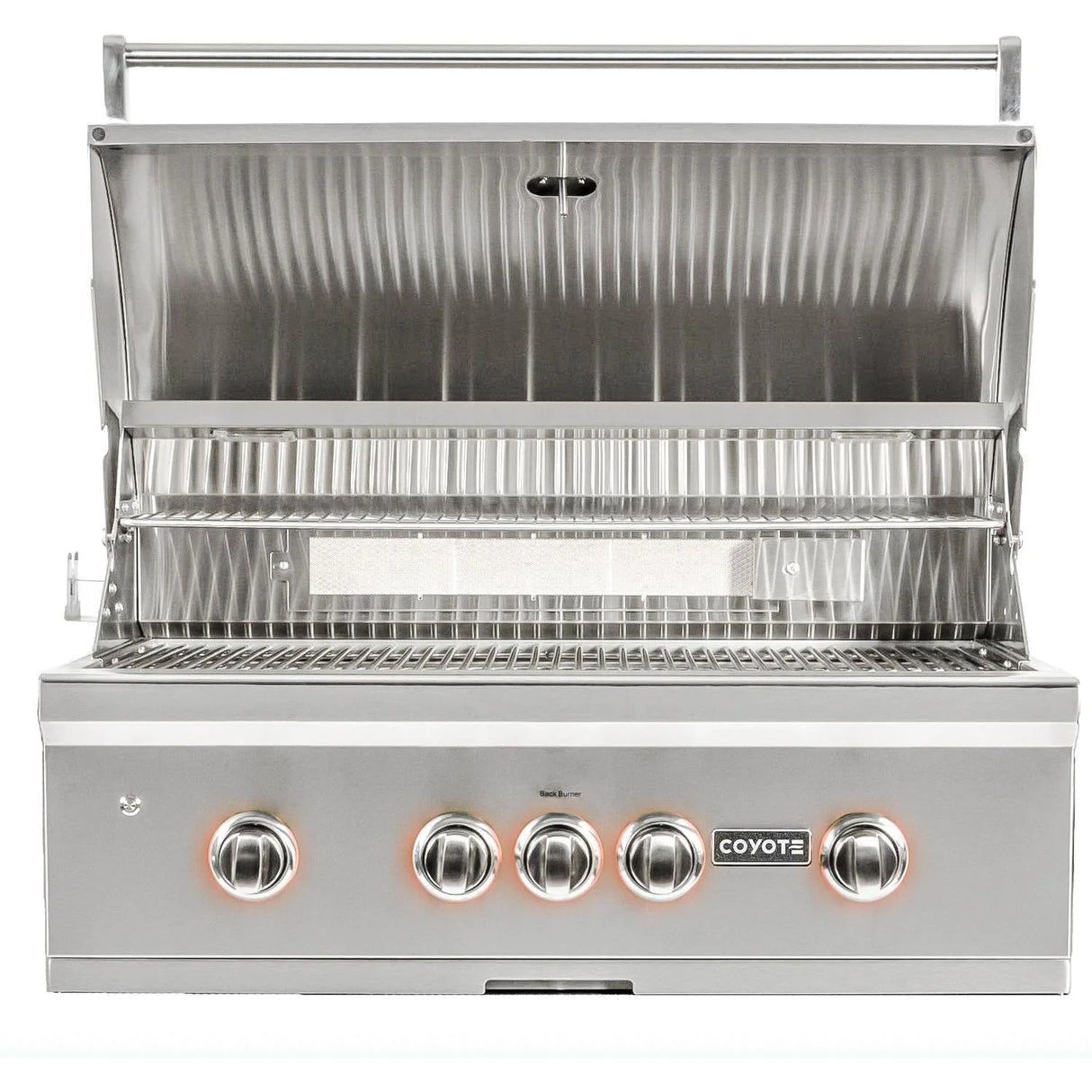 Coyote S-Series 36-Inch 4-Burner Built-In Propane Gas Grill With RapidSear Infrared Burner & Rotisserie - C2SL36LP