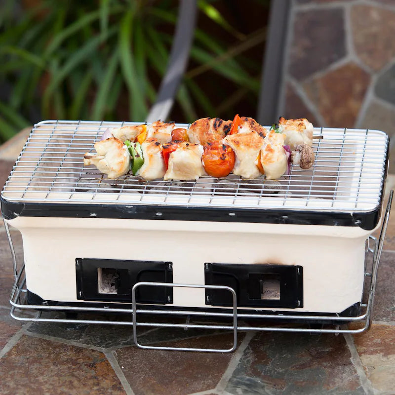 Fire Sense 17-Inch Large Yakatori Tabletop Charcoal Grill - 60450