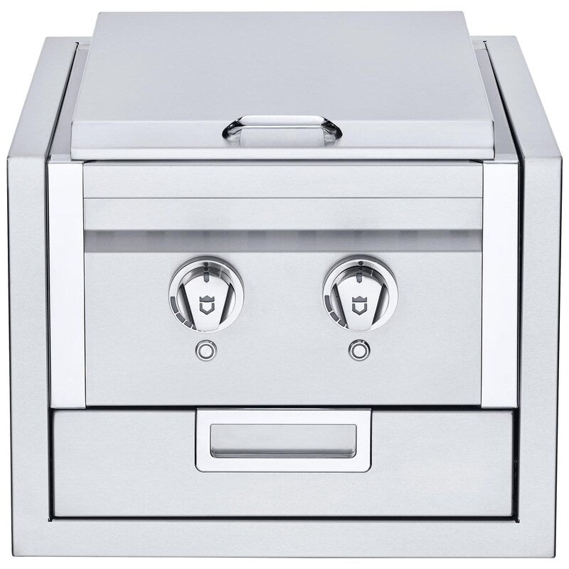 Crown Verity Infinite Series Built-In Natural Gas Double Side Burner W/ LED Lighting - IBISBNG-LT