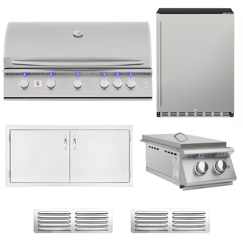 Summerset Sizzler Pro 6-Piece 40-Inch Propane Outdoor Kitchen Package - SIZPRO40-LP-6PC-PROMO (1)