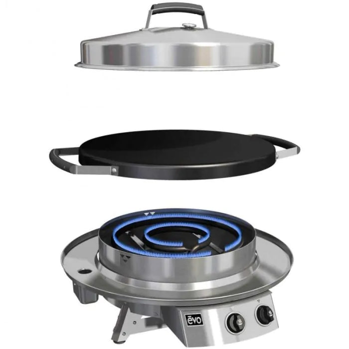 10-0021-Evo Professional Classic Tabletop Flattop Gas Grill - Propane - 10-0021-LP