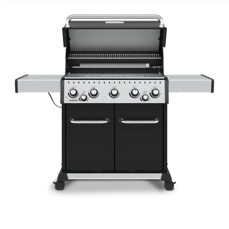 Broil King Baron 590 PRO 5-Burner Natural Gas Grill With Rotisserie and Side Burner - 876247