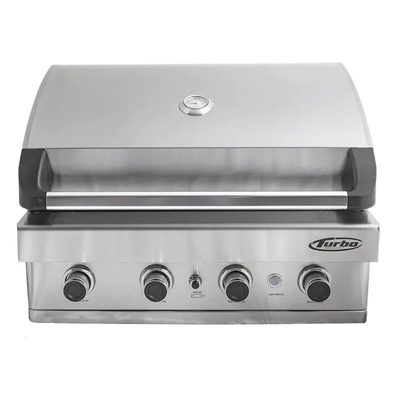 Turbo 32-Inch 4-Burner Built-In Natural Gas Grill - BTH3221BNG