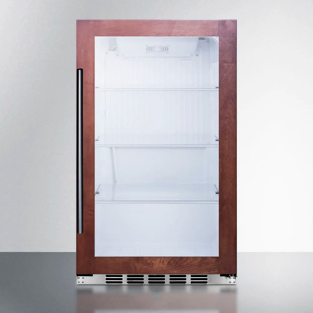 Summit 19-Inch 3.1 Cu. Ft. Panel Ready Shallow Depth Outdoor Compact Beverage Cooler - SCR1932BPNR