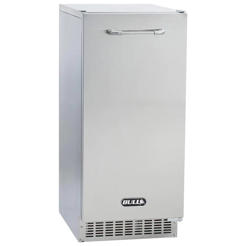 Bull 60 Lb. 15-Inch Outdoor Rated Commercial Ice Maker With Drain Pump - 13200