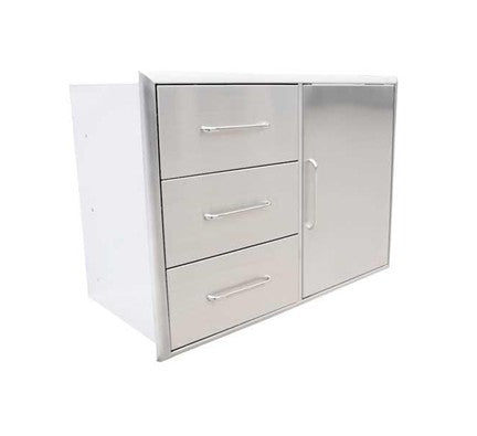 Saber 36-Inch Access Door & Triple Drawer Combo