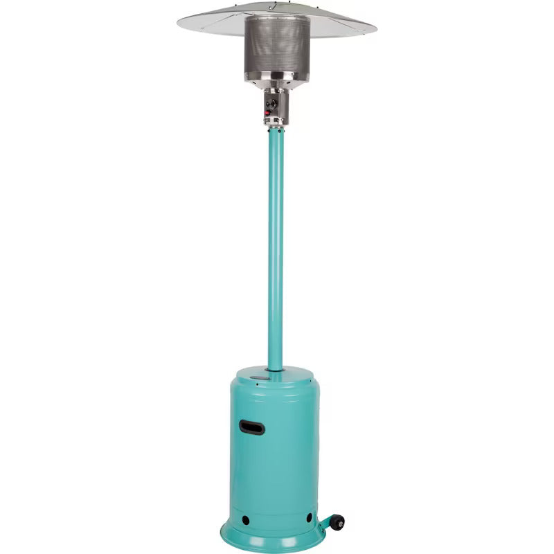 Fire Sense 46,000 BTU Propane Gas Patio Heater - Aqua Blue - 61130 (1)