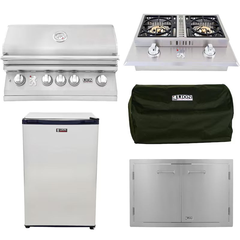 Lion L75000 4-Piece 32-Inch Propane Gas Outdoor Kitchen Package - 75625-4PC (1)