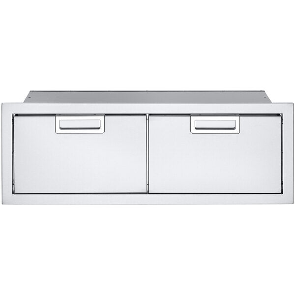 Crown Verity Infinite Series 42-Inch Stainless Steel Double Access Drawers - IBI42-DD