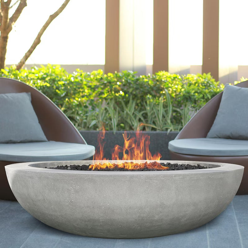 Lakeview Valley Bay 70 70-Inch Propane Gas Round Fire Bowl - Ultra White (1)
