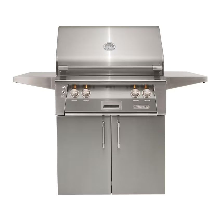 Alfresco ALXE 30-Inch Freestanding Natural Gas Grill with Sear Zone and Rotisserie in Signal Gray - ALXE-30SZC-NG-S7004