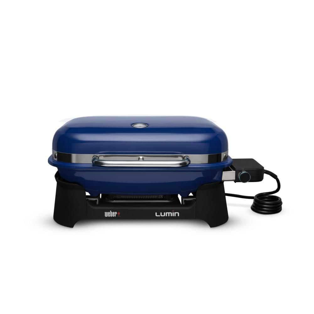 Weber Lumin Portable 1560 Watt Electric Grill - Deep Ocean Blue - 92300901