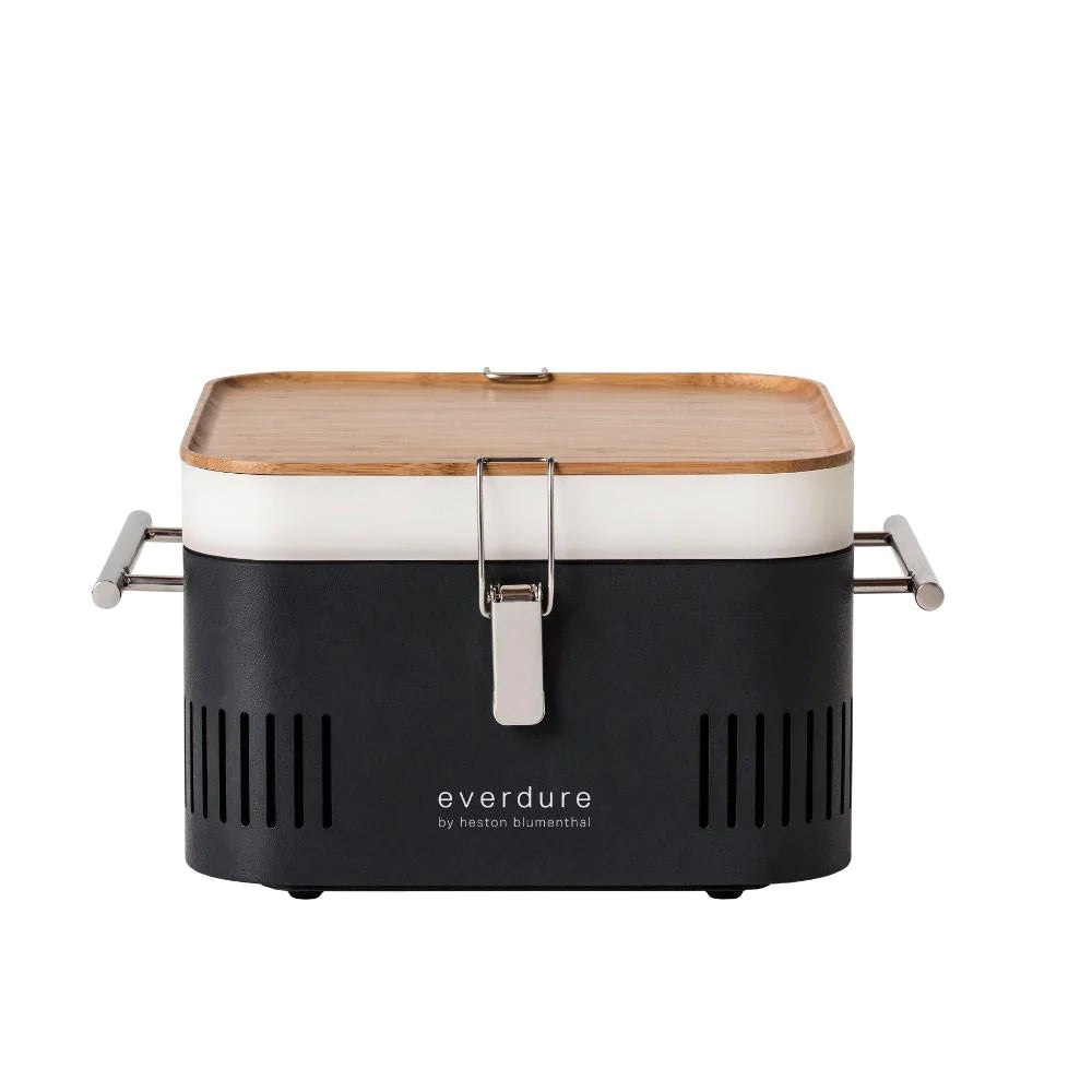 Everdure By Heston Blumenthal CUBE 17-Inch Portable Charcoal Grill - Graphite - HBCUBEGUS