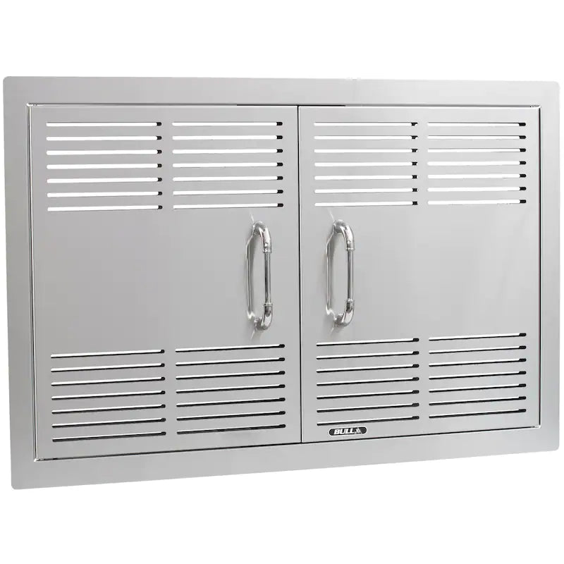 Bull 30-Inch Dual-Lined Vented Stainless Steel Double Access Doors - 44570