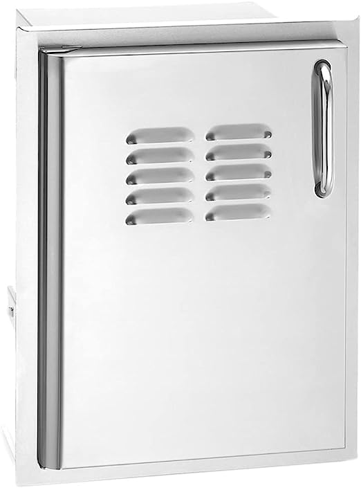 Fire Magic Select 14-Inch Left-Hinged Single Access Door With Propane Tank Storage - 33820-TSL