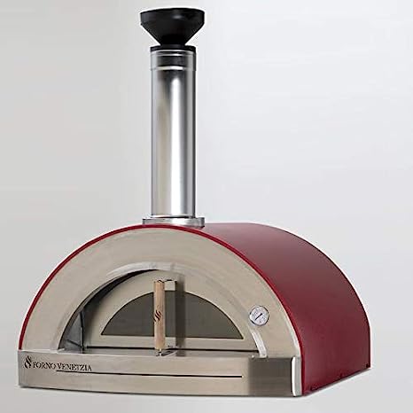 Forno Venetzia Torino 200 40-Inch Countertop Outdoor Wood-Fired Pizza Oven - Red - FVTOR200R