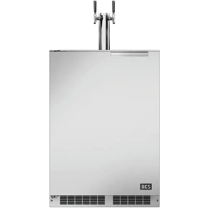 DCS 24-Inch 5.7 Cu. Ft. Left Hinge Outdoor Rated Dual Tap Beer Dispenser / Kegerator - RF24BTL2