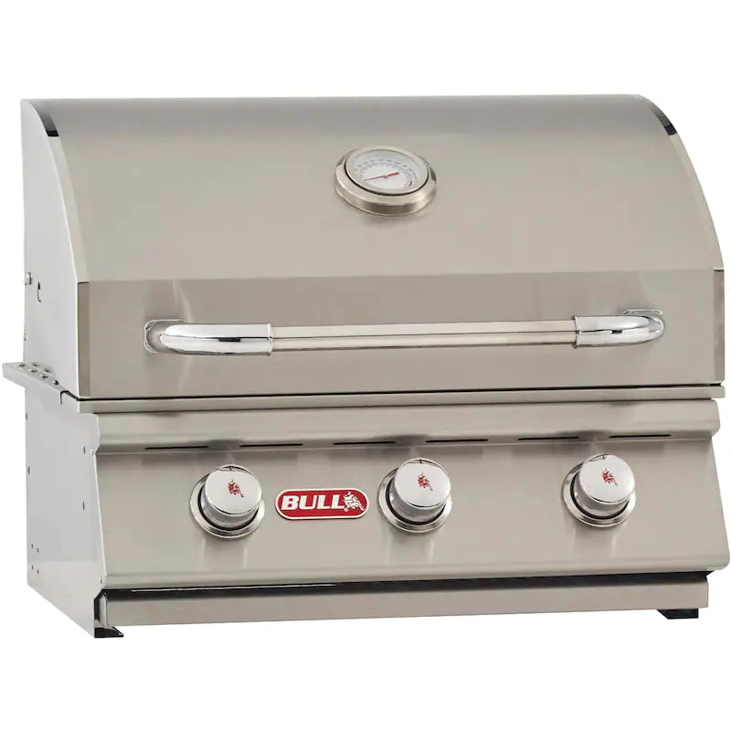 Bull Steer Premium 25-Inch 3-Burner Built-In Natural Gas Grill - 69009