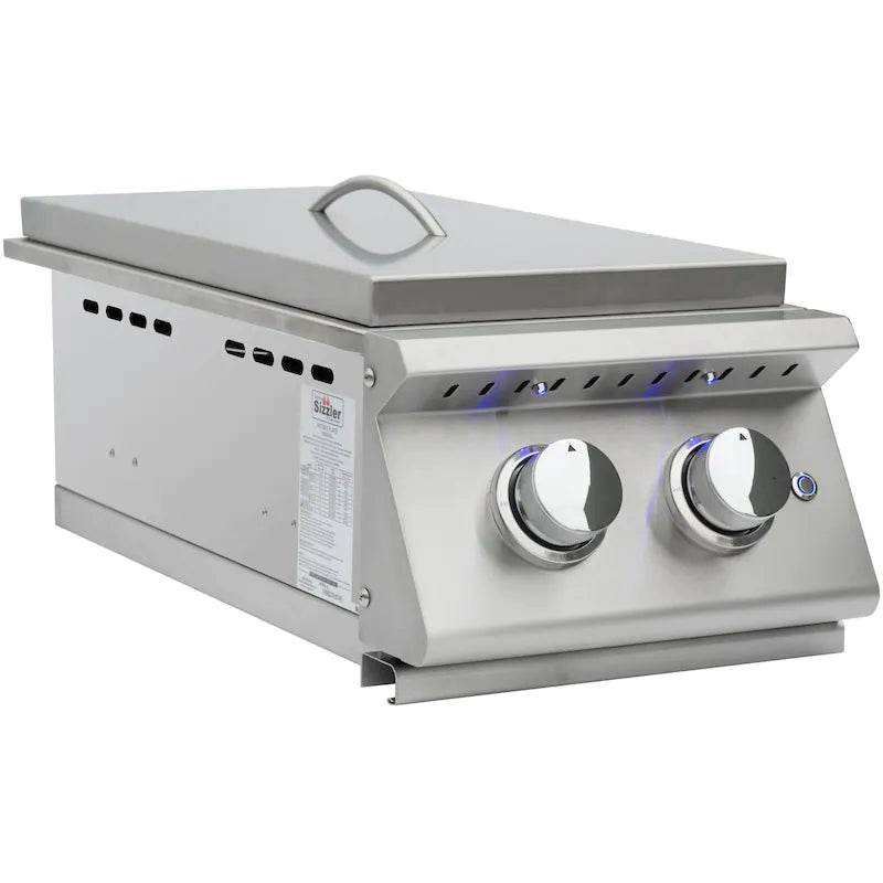 Summerset Sizzler Pro Built-In Natural Gas Double Side Burner - SIZPROSB2-NG