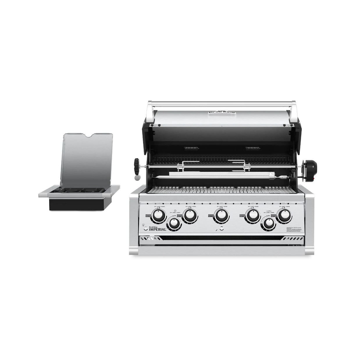 Broil King Imperial 590 5-Burner Built-In Natural Gas Grill With Rotisserie & Side Burner - Stainless Steel - 958087