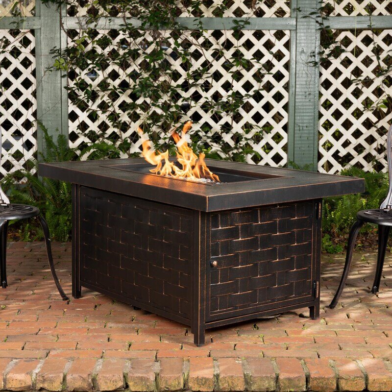 Ultimate Patio Magnolia Way 48-Inch Rectangular Aluminum Propane Fire Pit Table (1)