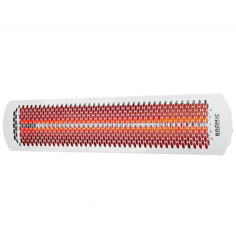 Bromic Heating Tungsten Smart-Heat 56-Inch 6000W Dual Element 240V Electric Infrared Patio Heater - White - BH0420013