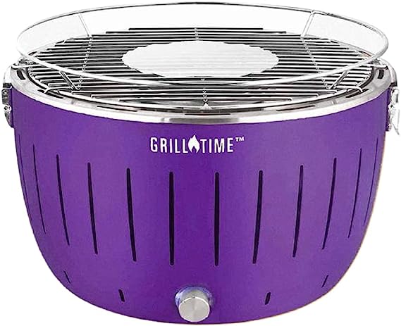 Grill Time Tailgater GT Portable Charcoal Grill Starter Pack - Purple - UPG-PP-13
