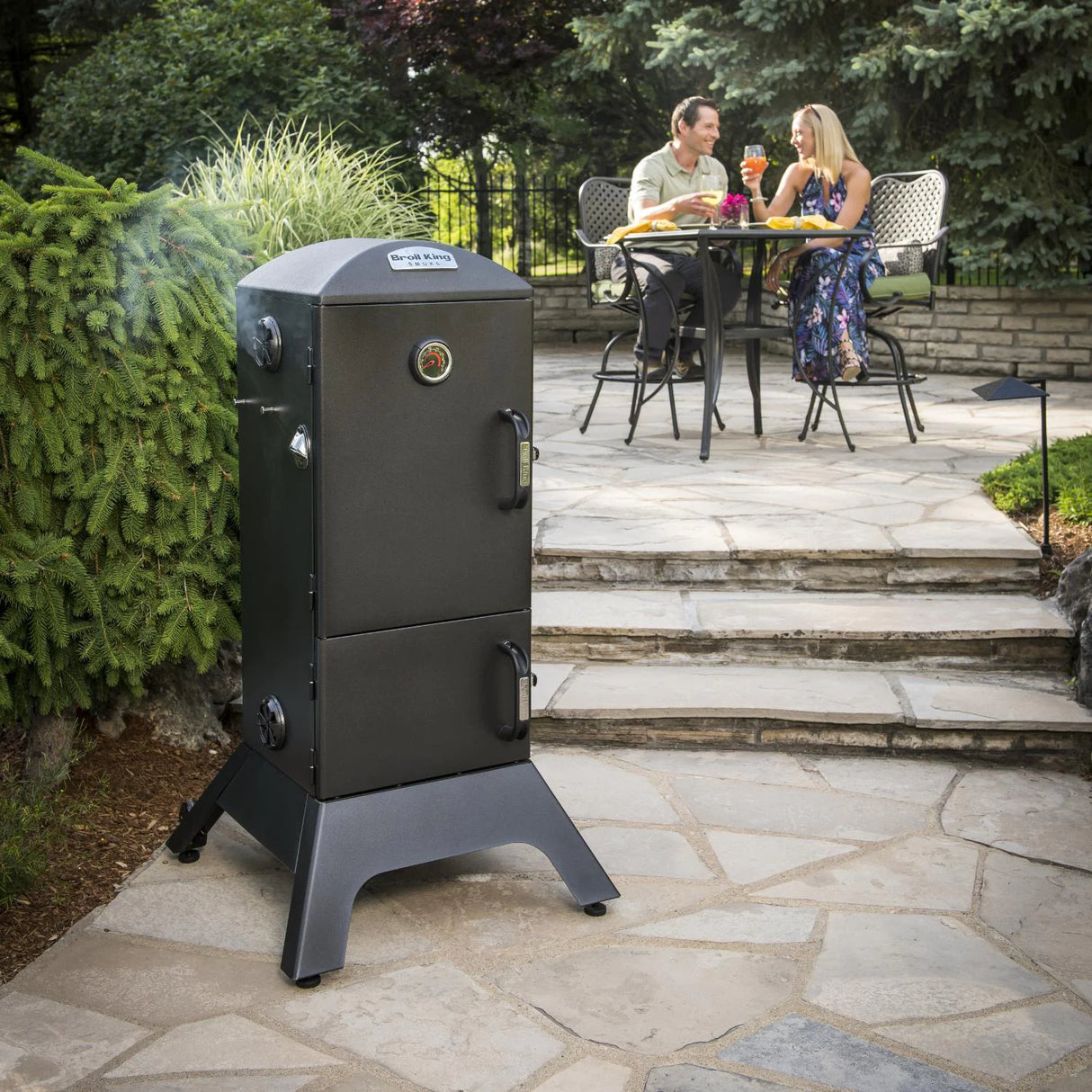 Broil King Smoke 28-Inch Vertical Charcoal Smoker - Black