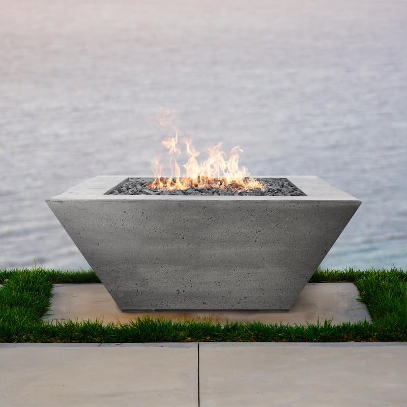 Lakeview Pelican View 42-Inch Propane Gas Square fire Pit Table - Pewter (1)