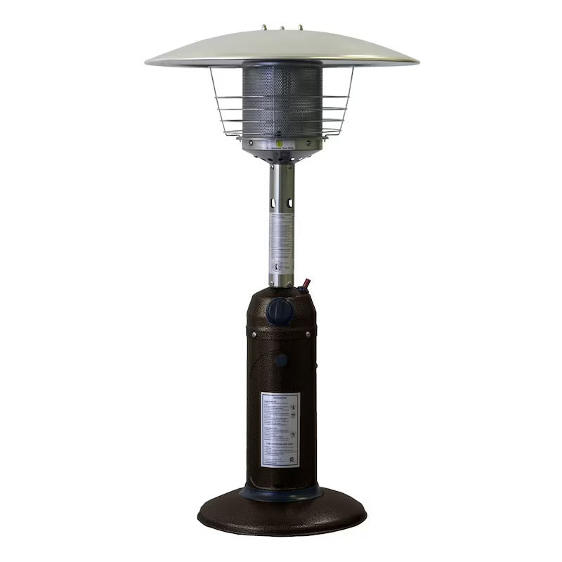 AZ Patio Heaters 11,000 BTU Propane Gas 38-Inch Tabletop Patio Heater - Hammered Bronze - HLDS032-CG (1)