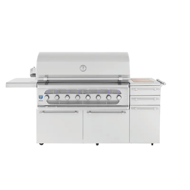 American Made Grills Muscle 54-Inch Freestanding Hybrid Grill - Natural Gas - MUSFS54-NG