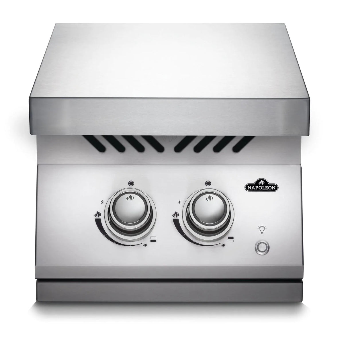 Napoleon Built-In 700 Series Inline Propane Dual Range Top Burner with Stainless Steel Cover - BIB12RTPSS