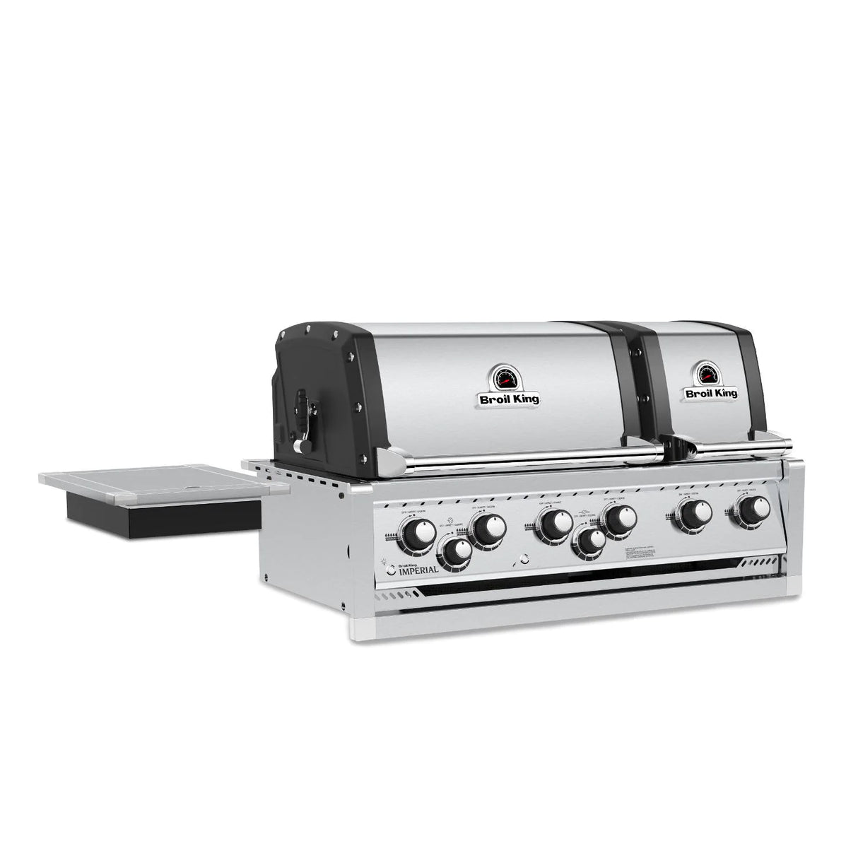 Broil King Imperial S 690i 6-Burner Built-In Propane Gas Grill With Rotisserie & Side Burner - Stainless Steel - 957084