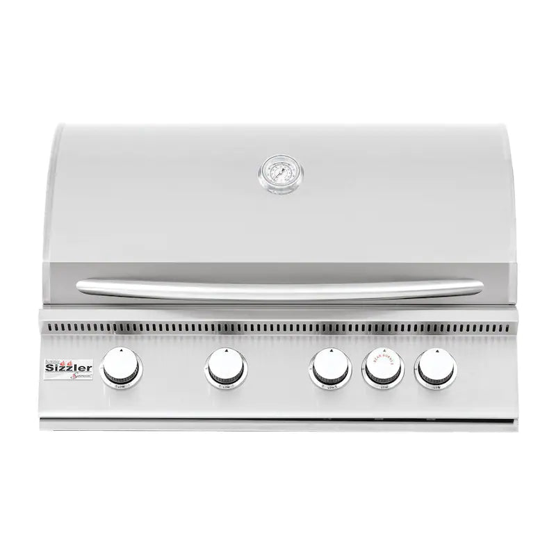 Summerset Sizzler 32-Inch 4-Burner Built-In Natural Gas Grill With Rear Infrared Burner - SIZ32-NG