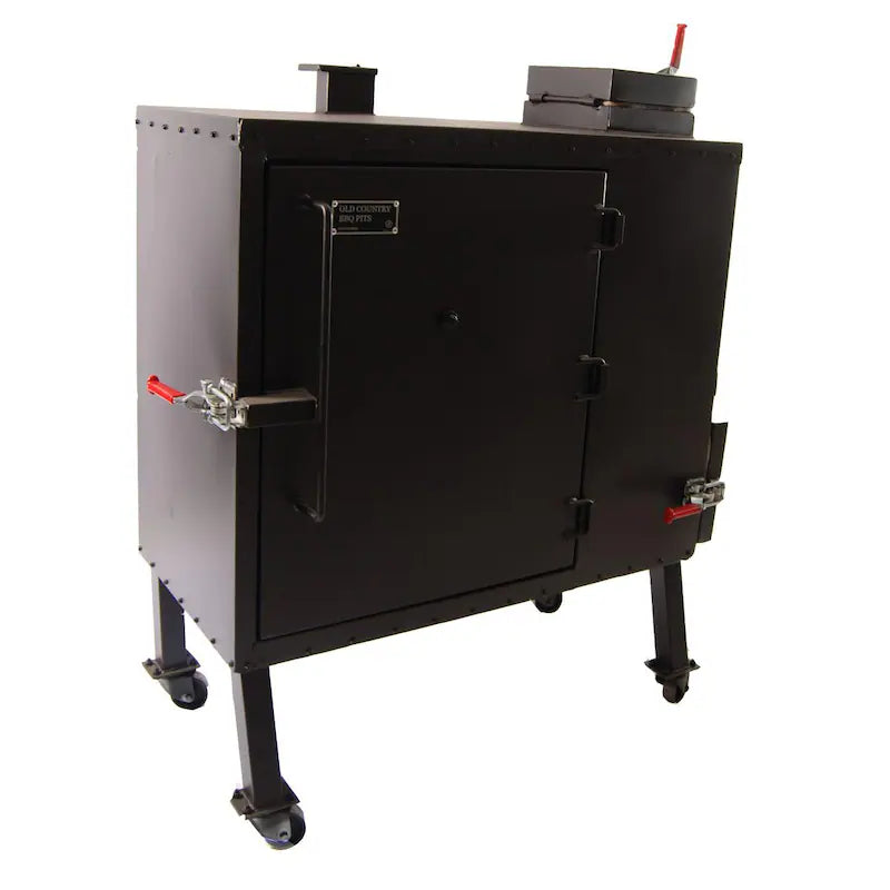 Old Country BBQ Pits Insulated Gravity Fed Charcoal Smoker - GF-L-34X40