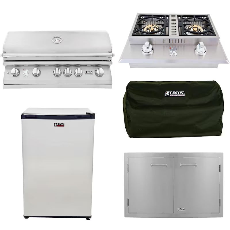 Lion L90000 4-Piece 40-Inch Propane Gas Outdoor Kitchen Package - 90814-4PC (1)
