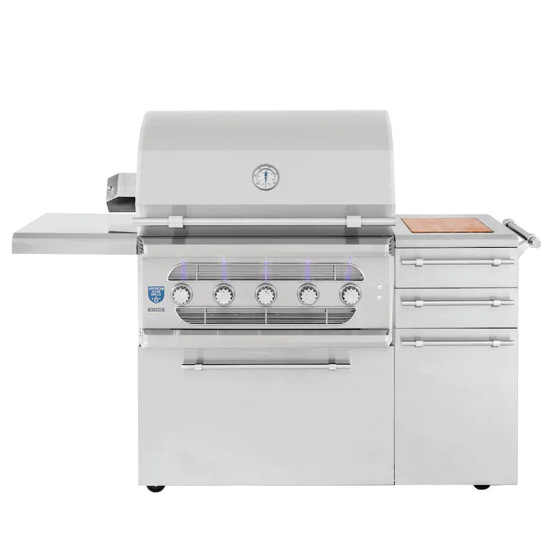 American Made Grills Muscle 36-Inch Freestanding Hybrid Grill - Propane - MUSFS36-LP