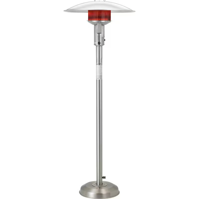 Sunglo 50000 BTU Natural Gas Patio Heater - Stainless Steel - A242 SS (1)