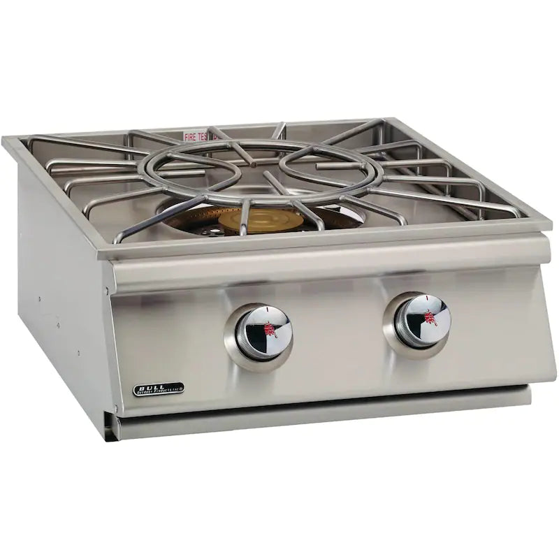 Bull Built-In Natural Gas Stainless Steel Power Burner W/ Stainless Steel Lid - 96001