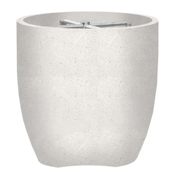 Lakeview Bloomview 2 24-Inch Fire Bowl - Natural Gas - Ultra White - SCPH-414-5NG