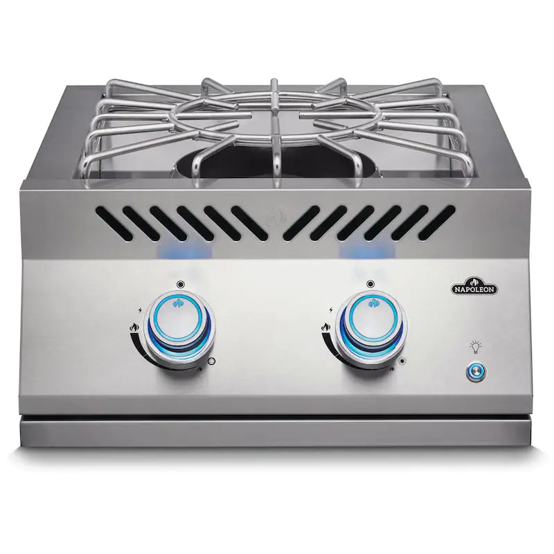 Napoleon Built-In 700 Series Natural Gas Power Burner with Stainless Steel Cover - BIB18PBNSS
