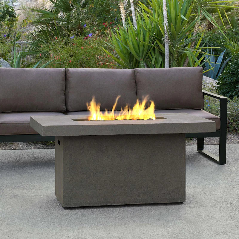 Lakeview Arabella 50-Inch Rectangle Propane Gas Fire Table - Glacier Gray - SC-C9640LP-TGLG