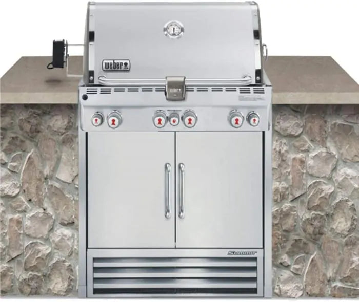 71vy-uacpcl.Weber Summit S-460 Built-In Natural Gas Grill With Rotisserie & Sear Burner - 7260001