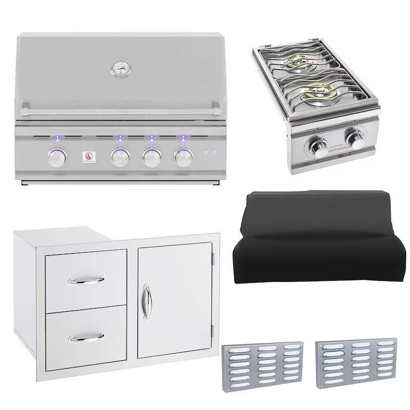 Summerset TRL 6-Piece 32-Inch Propane Outdoor Kitchen Package - TRL32-LP-6PC-PROMO (1)