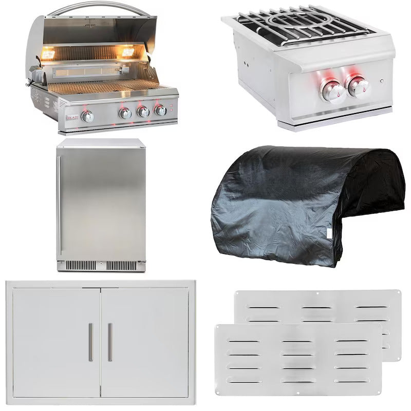 Blaze Professional LUX 7-Piece 34-Inch Natural Gas Outdoor Kitchen Package - BLZ-3PRO-NG-7PC-SC (1)