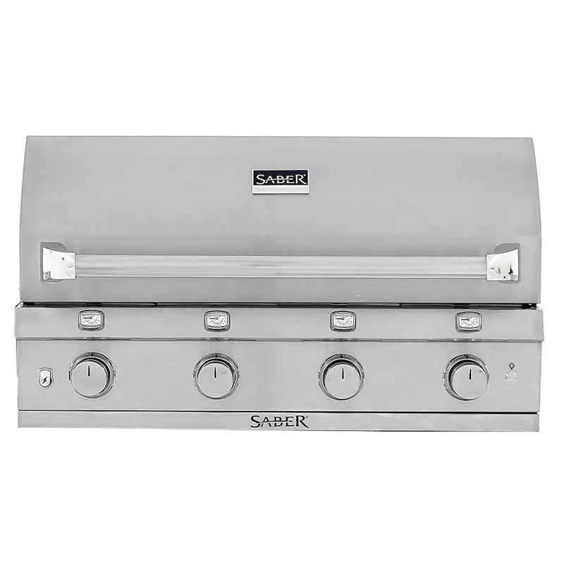 Saber Premium 670 40-Inch 4-Burner Built-In Infrared Natural Gas Grill - R67SB0317