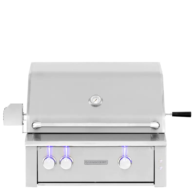Summerset Alturi 30-Inch 2-Burner Built-In Propane Gas Grill With Stainless Steel Burners & Rotisserie - ALT30T-LP