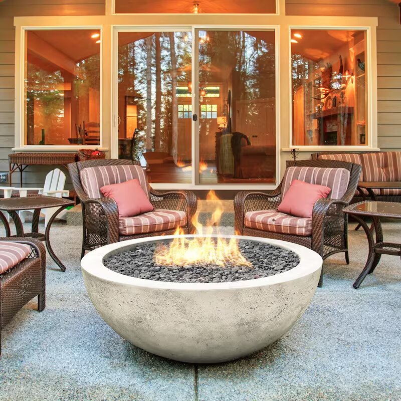 Lakeview Valley Bay 5 36-Inch Propane Round Fire Bowl - Natural - SCPH-426-3LP (1)