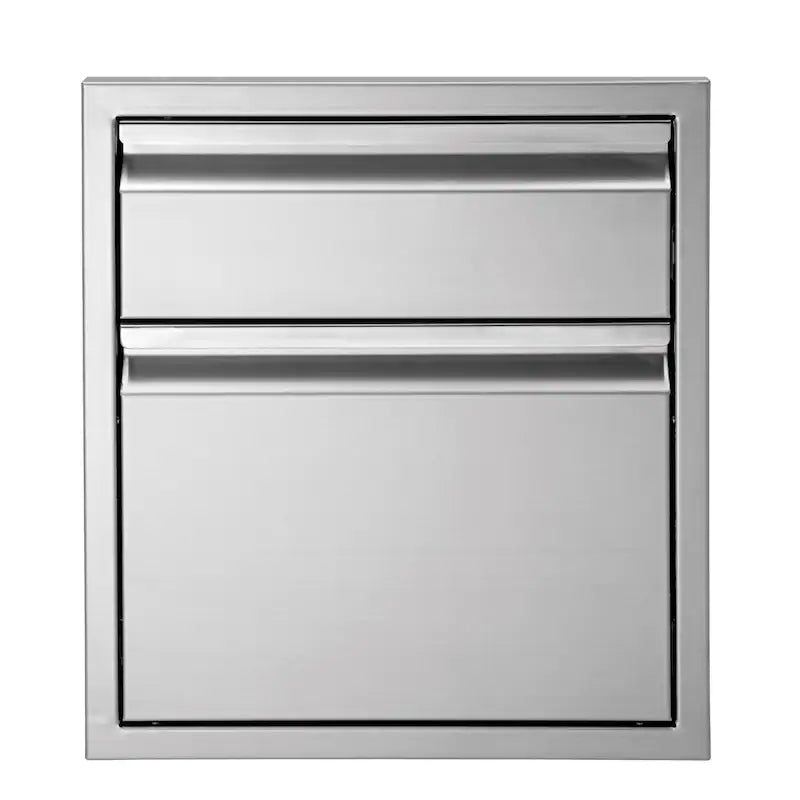 Twin Eagles 19-Inch Stainless Steel Double Access Drawer - TESD192-B